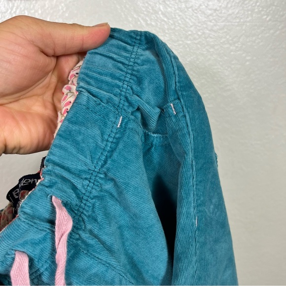 Mini Boden Teal Corduroy Pants heart pockets 9 Years Old - Picture 5 of 7